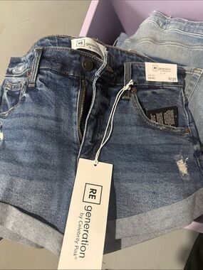 RE/Destination Light Blue Denim Jean Shorts - RE/deneration